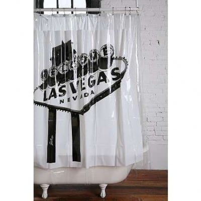 vegas shower curtain