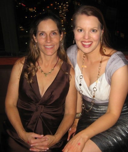 Dagmar Bleasdale (r.) at The Greening of Whitney Brown premiere party
