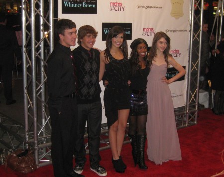 young actors at the The Greening of Whitney Brown premiere