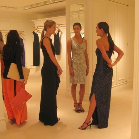 fashion models in Ralph Lauren show room, NYC