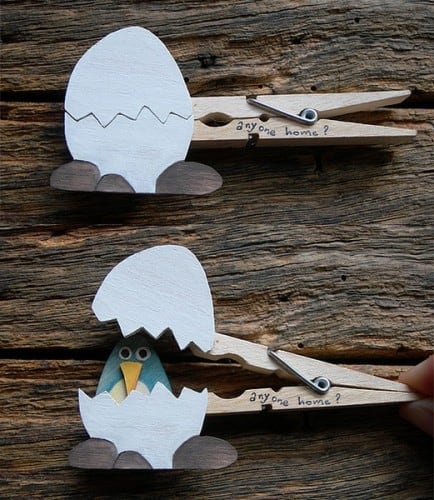 clothespin Easter craft