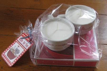 handmade candles and cookie cutters