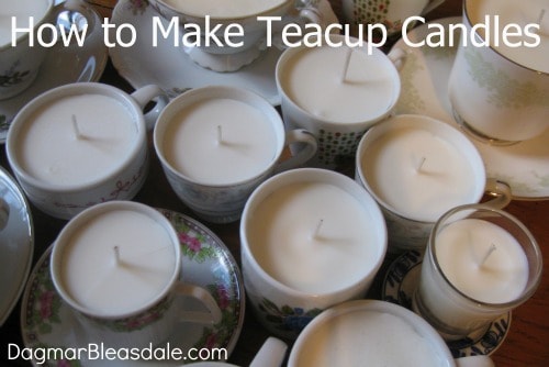 how to make teacup candles