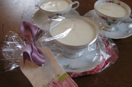 Dagmar's momsense: making teacup candles, DIY crafts