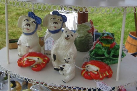 antique salt and pepper shakers