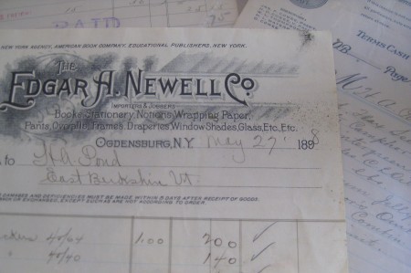 antique invoices
