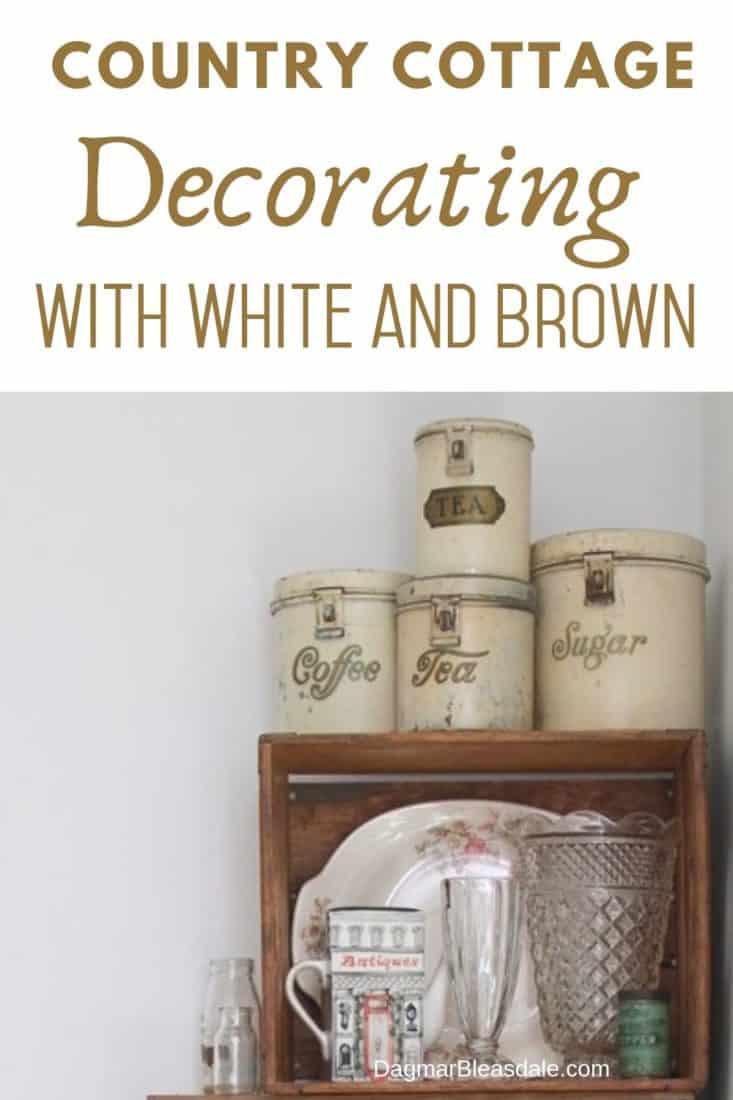 Country Cottage Decorating Ideas With White & Brown Accents