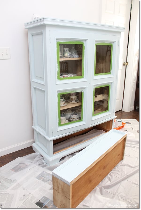DIY Armoire Makeover Using Amy Howard One Step Paint 
