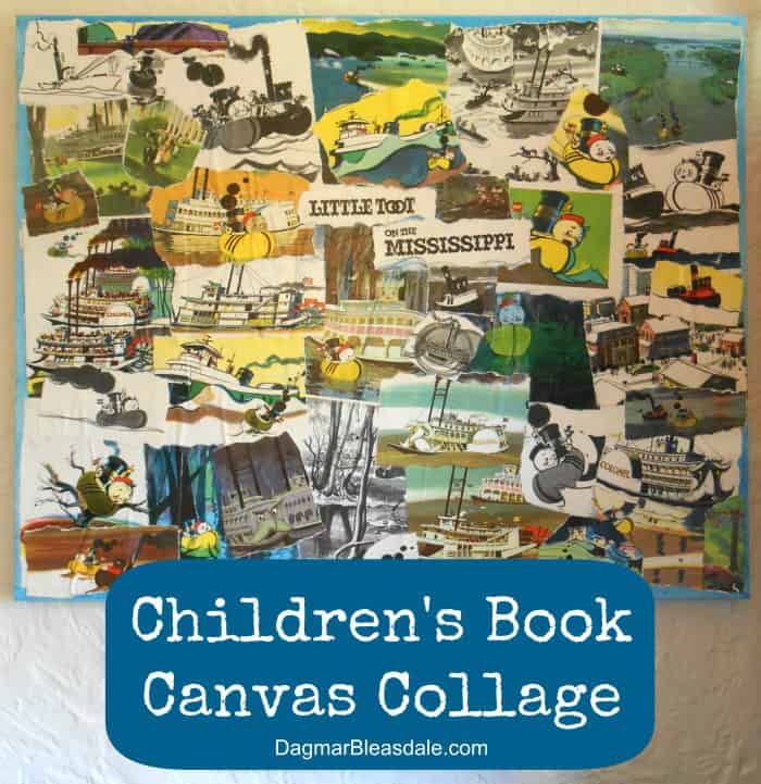 Easy DIY Wall Art: Children's Book Collage on Canvas